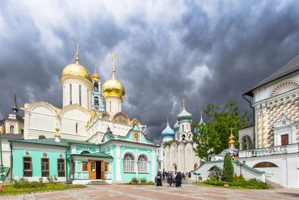 Blick Auf Die Nikon Kirche Trinity Sergius Lavra Sergiev Posad — Stockfoto