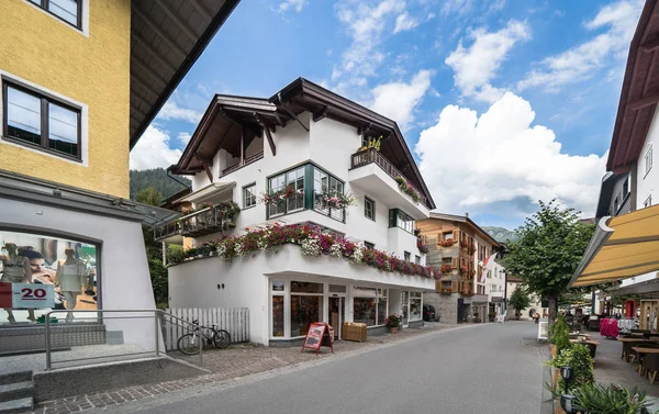 Główna Ulica Anton Arlberg Austria — Zdjęcie stockowe