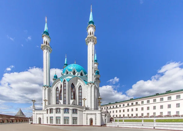Vista Mezquita Kul Sharif Kazán Tartaristán Rusia — Foto de Stock