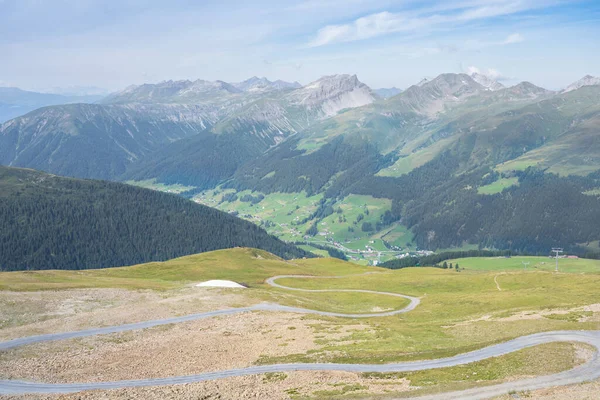 Alpenlandschap Uitzicht Vanaf Jakobshorn Davos Zwitserland — Stockfoto