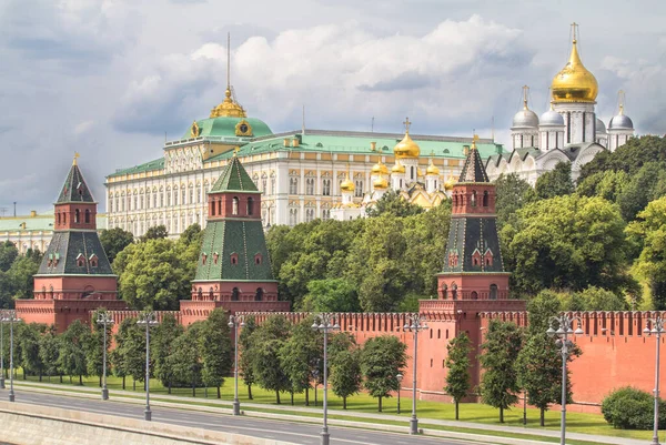 Blick Auf Das Moskauer Kreml Wandpanorama Russland — Stockfoto