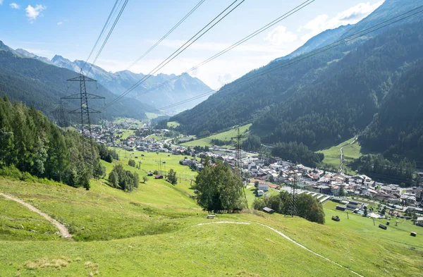 Landschap Van Het Beroemde Alpendorp Anton Oostenrijk — Stockfoto