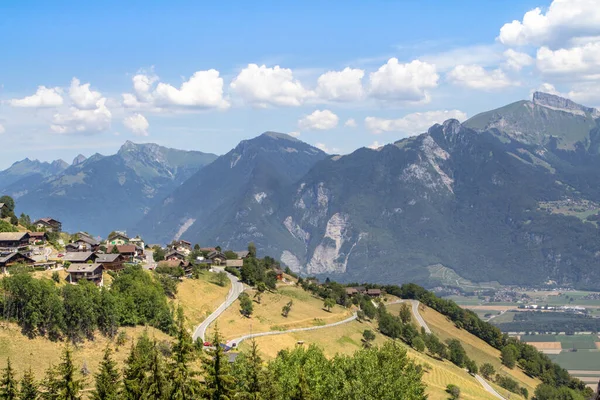 Zermatt Yakınlarındaki Sviçre Alplerinde Idyllic Manzara — Stok fotoğraf