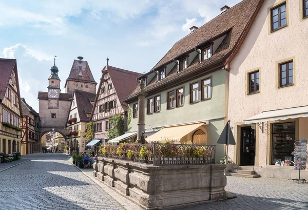 Rothenburg Der Tauber Casa Tradicional Alemana Alemania —  Fotos de Stock
