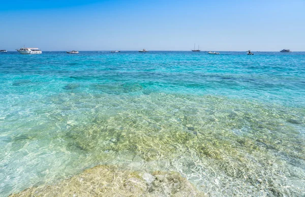 Agua Mar Color Azul Golfo Orosei Cerdeña Italia — Foto de Stock