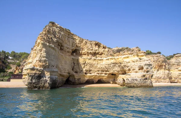 Top Uitzicht Praia Marinha Portimao Algarve Portugal — Stockfoto