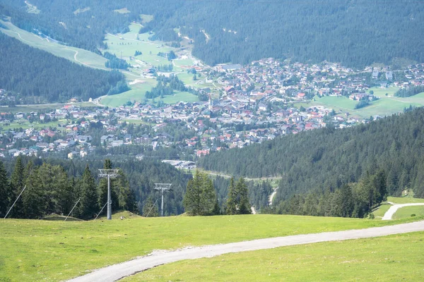 Idylliczny Letni Krajobraz Seefeld Austria — Zdjęcie stockowe