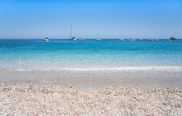 Agua Mar Color Azul Golfo Orosei Cerdeña Italia — Foto de Stock