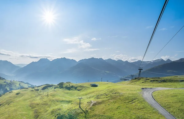 Paisagem Verão Idílica Nos Alpes Austríacos Saint Anton Tirol — Fotografia de Stock