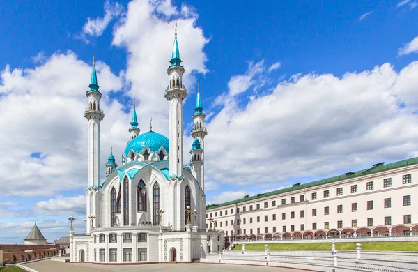 Vista Mezquita Kul Sharif Kazán Tartaristán Rusia — Foto de Stock
