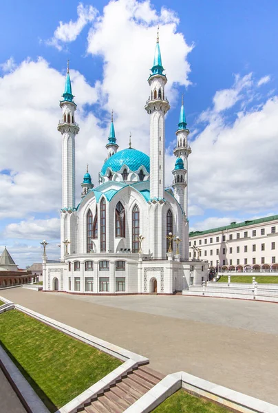 Vista Mesquita Kul Sharif Kazan Tatarstan Rússia — Fotografia de Stock