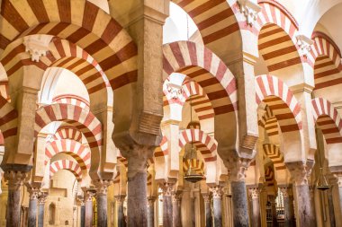 Cordoba, Endülüs, İspanya 'daki La Mezquita Katedrali' nin (cami) içinde.