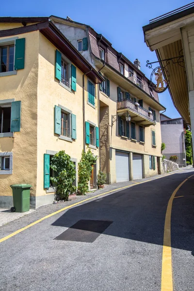 Vesnice Chexbres Regionu Lavaux Švýcarsku — Stock fotografie