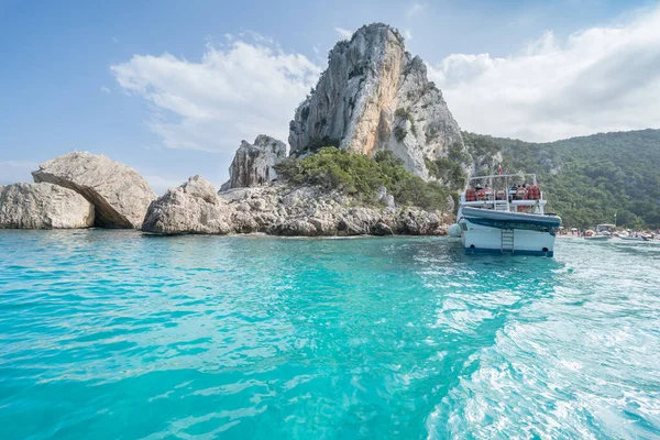 Famosa Playa Cala Luna Golfo Orosei Cerdeña Italia — Foto de Stock