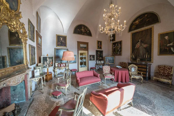 Interior Del Palacio Borromeo Isla Madre Lago Maggiore Italia — Foto de Stock