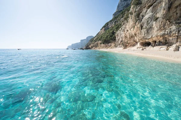 Kända Stranden Cala Gabbiani Vid Oroseibukten Sardinien Italien — Stockfoto