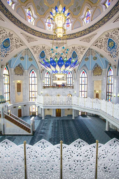 All Interno Della Moschea Kul Sharif Nel Cremlino Kazan Nella — Foto Stock