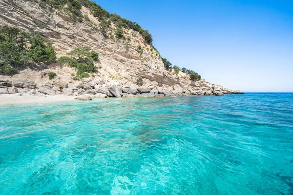 Célèbre Plage Cala Gabbiani Dans Golfe Orosei Sardaigne Italie — Photo