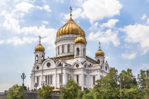 Uitzicht Kathedraal Van Christus Verlosser Moskou Rusland — Stockfoto