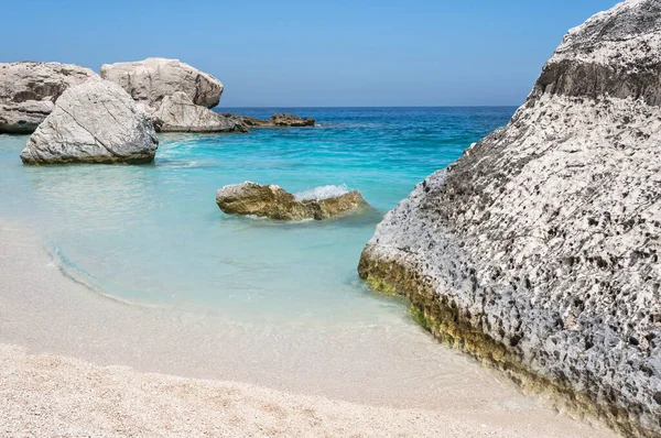 Famosa Cala Mariolu Golfo Orosei Cerdeña Italia — Foto de Stock