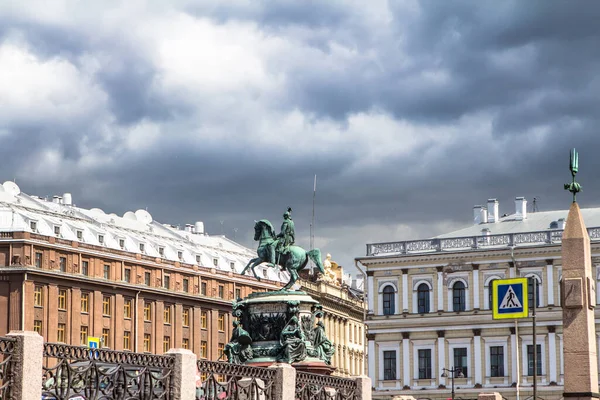 Monument Van Nicolai Sint Petersburg Rusland — Stockfoto