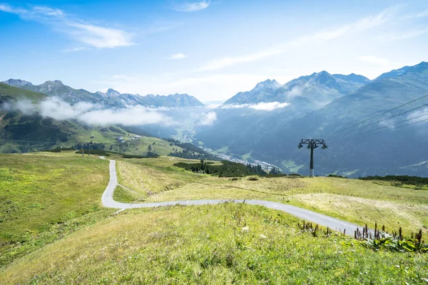 Wandelpad Alpen Saint Anton Tirol Oostenrijk — Stockfoto