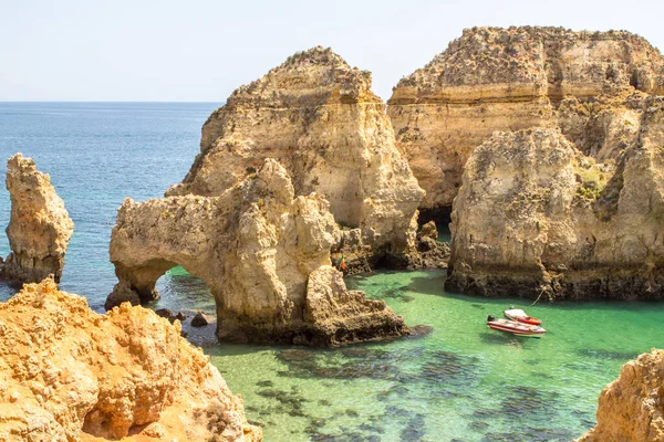 Prachtig Uitzicht Kliffen Van Ponta Piedade Aan Algavre Kust Portugal — Stockfoto