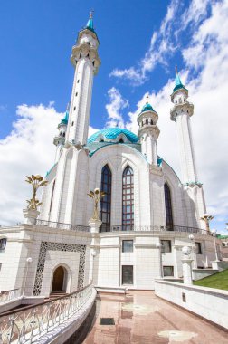 Kazan, Tataristan, Rusya 'daki Kul-Sharif-Camii manzarası