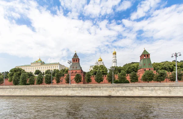 View Moscow Kremlin Wall Panorama Russia — Stock Photo, Image