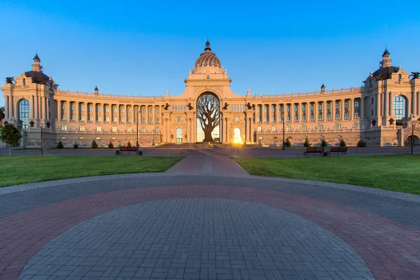 Widok Pałac Rolników Kazaniu Republika Tatarstanu — Zdjęcie stockowe