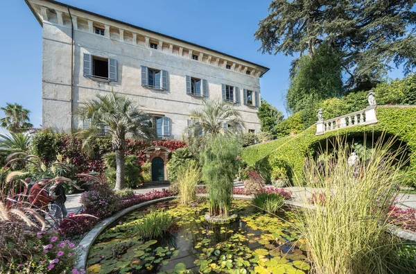 Palacio Jardín Parque Isla Madre Lago Maggiore Italia — Foto de Stock