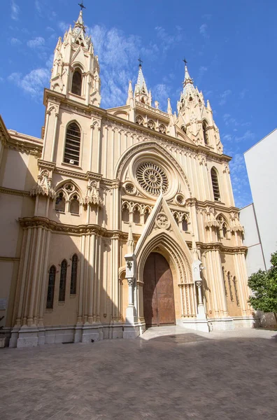 Wejście Kościoła Najświętszego Serca Maladze Andaluzja Hiszpania — Zdjęcie stockowe