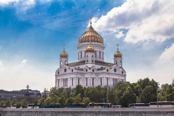 Över Katedralen Kristus Frälsaren Moskva Ryssland — Stockfoto