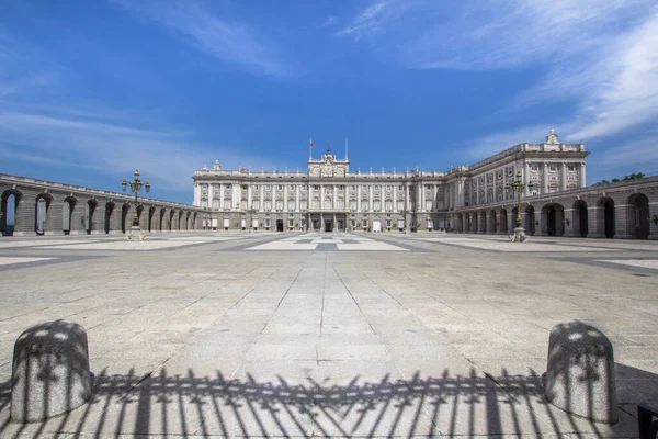 Vista Panorámica Del Palacio Real Madrid España — Foto de Stock