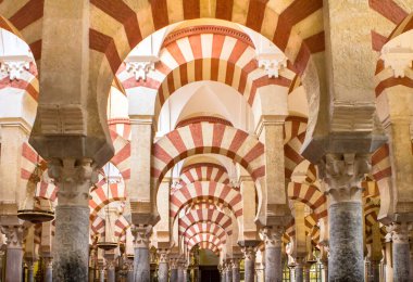 Cordoba, Endülüs, İspanya 'daki La Mezquita Katedrali' nin (cami) içinde.