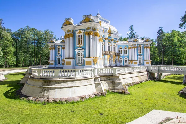 Exterior Pavilhão Hermitage Parque Catherine Tsarskoye Selo São Petersburgo Rússia — Fotografia de Stock