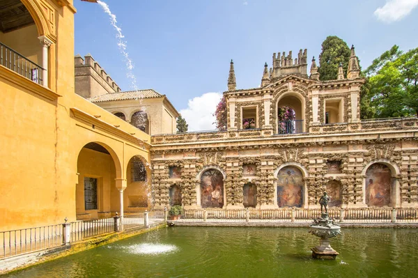 Palais Royal Espagnol Real Alcazar Gardens Séville Andalousie Espagne — Photo