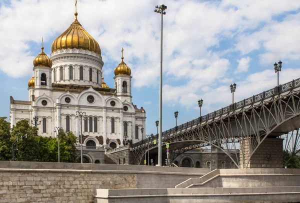 Вид Собор Христа Спасителя Москве Россия — стоковое фото