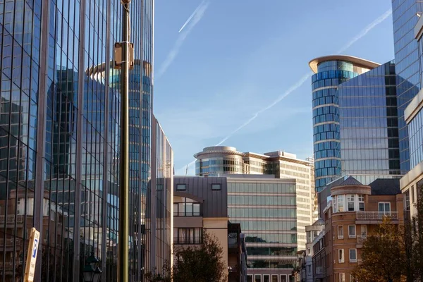 Der moderne Teil des Stadtzentrums in Brüssel — Stockfoto