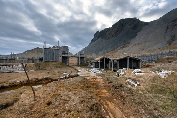 Ruinerna av vissa Vikingabyn — Stockfoto