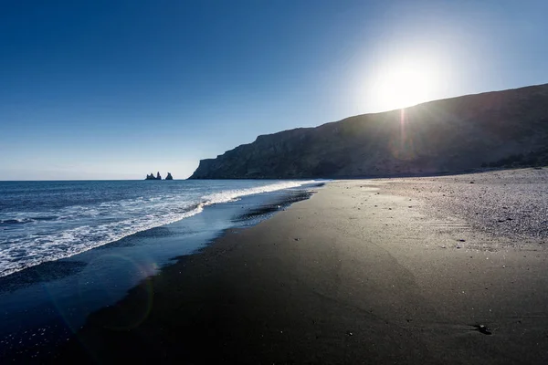 Spiaggia vicino Vik Islanda — Foto Stock