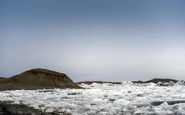 冰山在冰川湖 — 图库照片