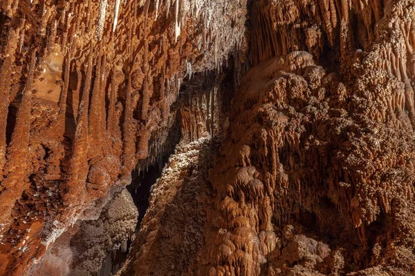 Podziemnej jaskini tekstura zbliżenie zdjęcie — Zdjęcie stockowe