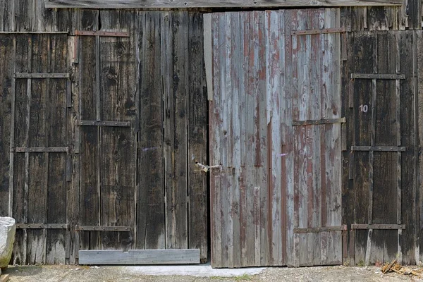 Puerta de madera vieja foto de primer plano —  Fotos de Stock