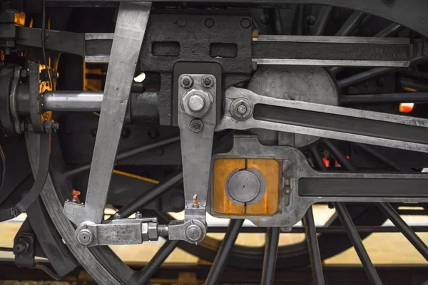 Wheels of an old locomotive — Stock Photo, Image