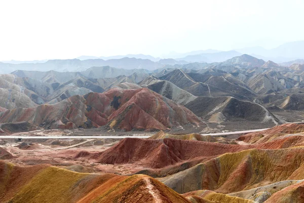 Regenboog bergen in Aziatische geopark in China — Stockfoto