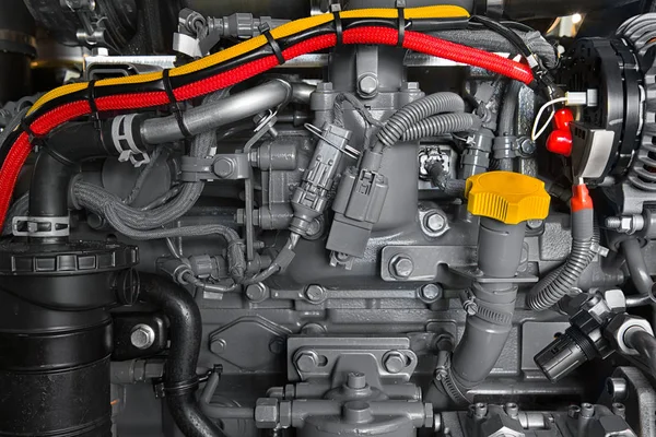 Detail foto's voor auto motor onder de motorkap — Stockfoto