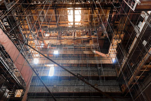 Construção industrial ângulo do telhado tiro — Fotografia de Stock