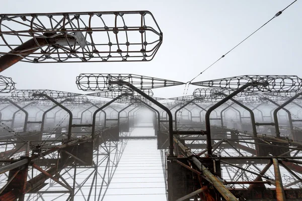 Complesso di antenne Duga a Chernobyl Zona di esclusione 2019 — Foto Stock