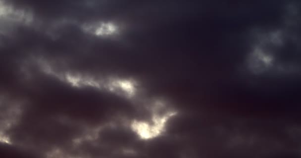 Timelapse filmato di nuvole al tramonto — Video Stock